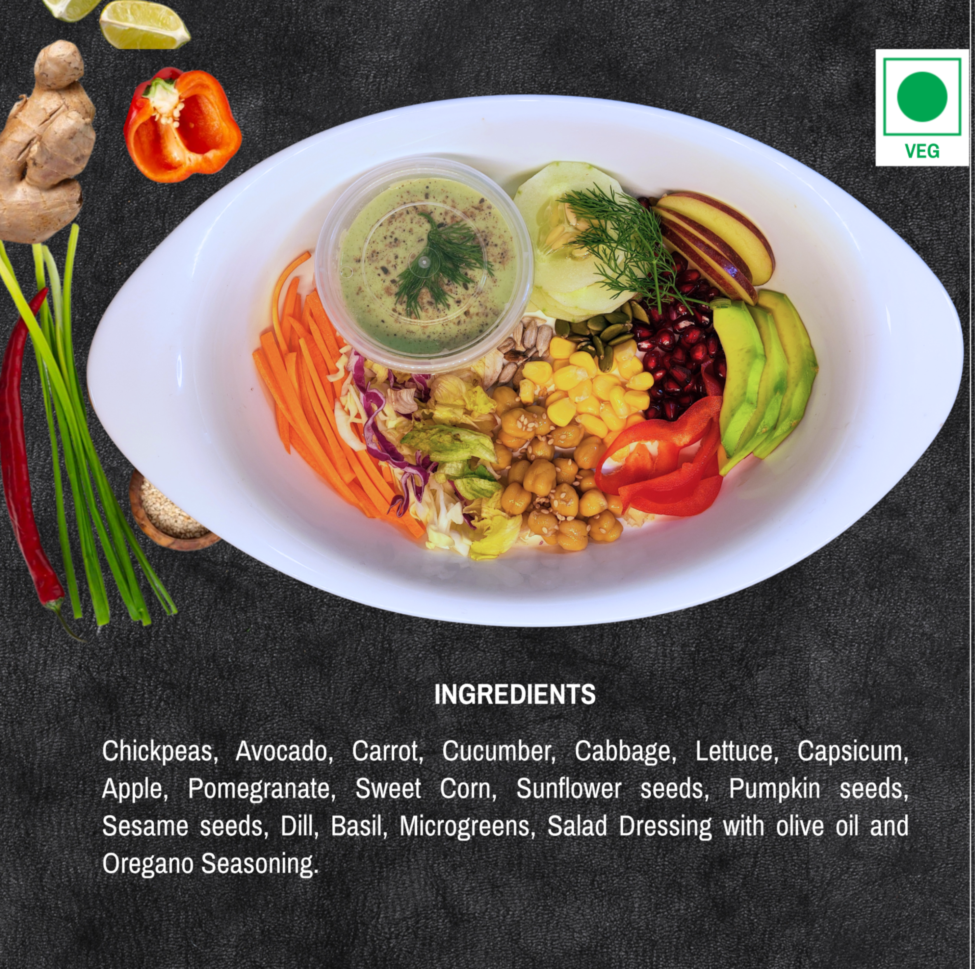 Chickpeas Avocado Salad