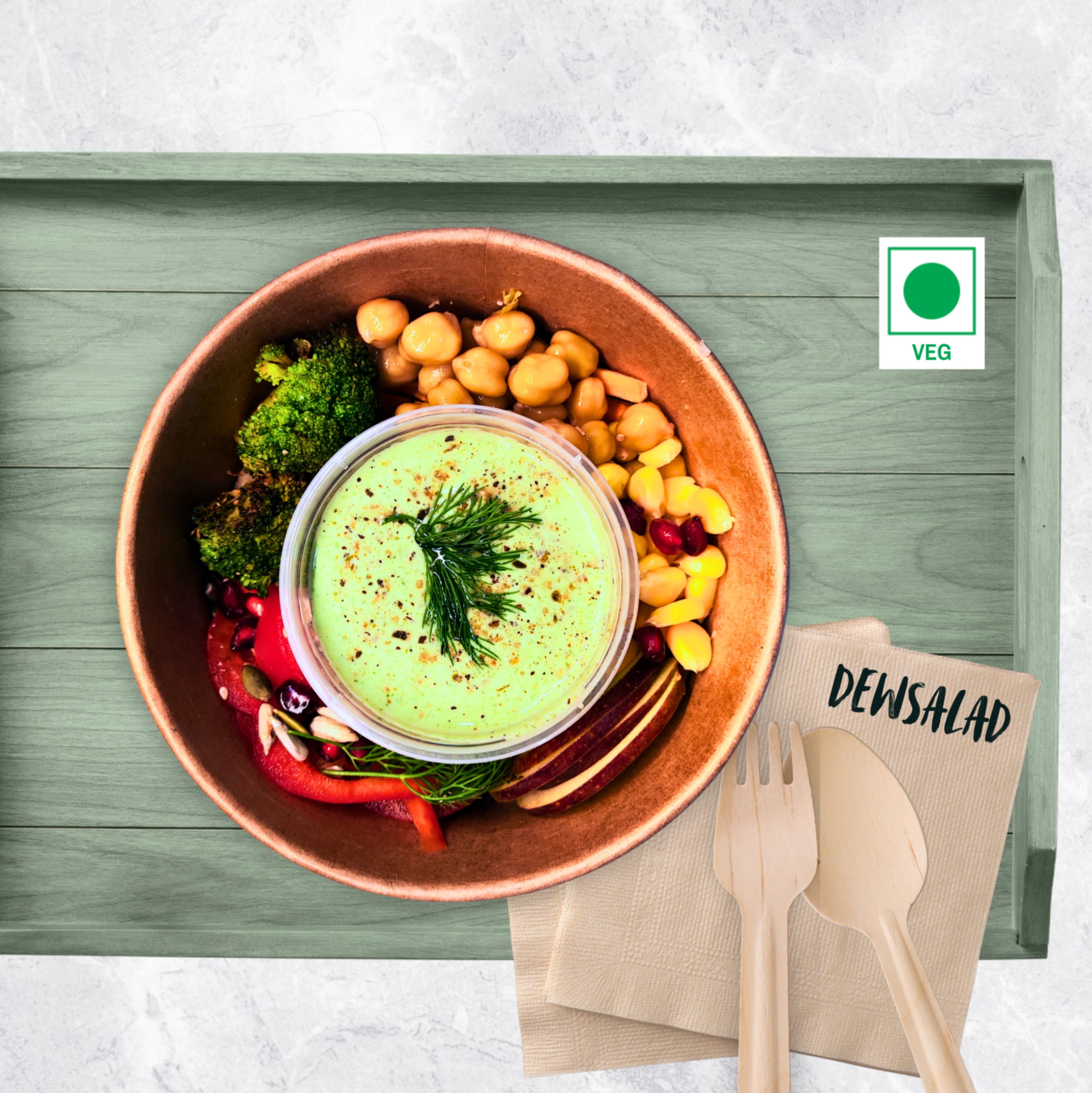 Chickpeas Broccoli Salad