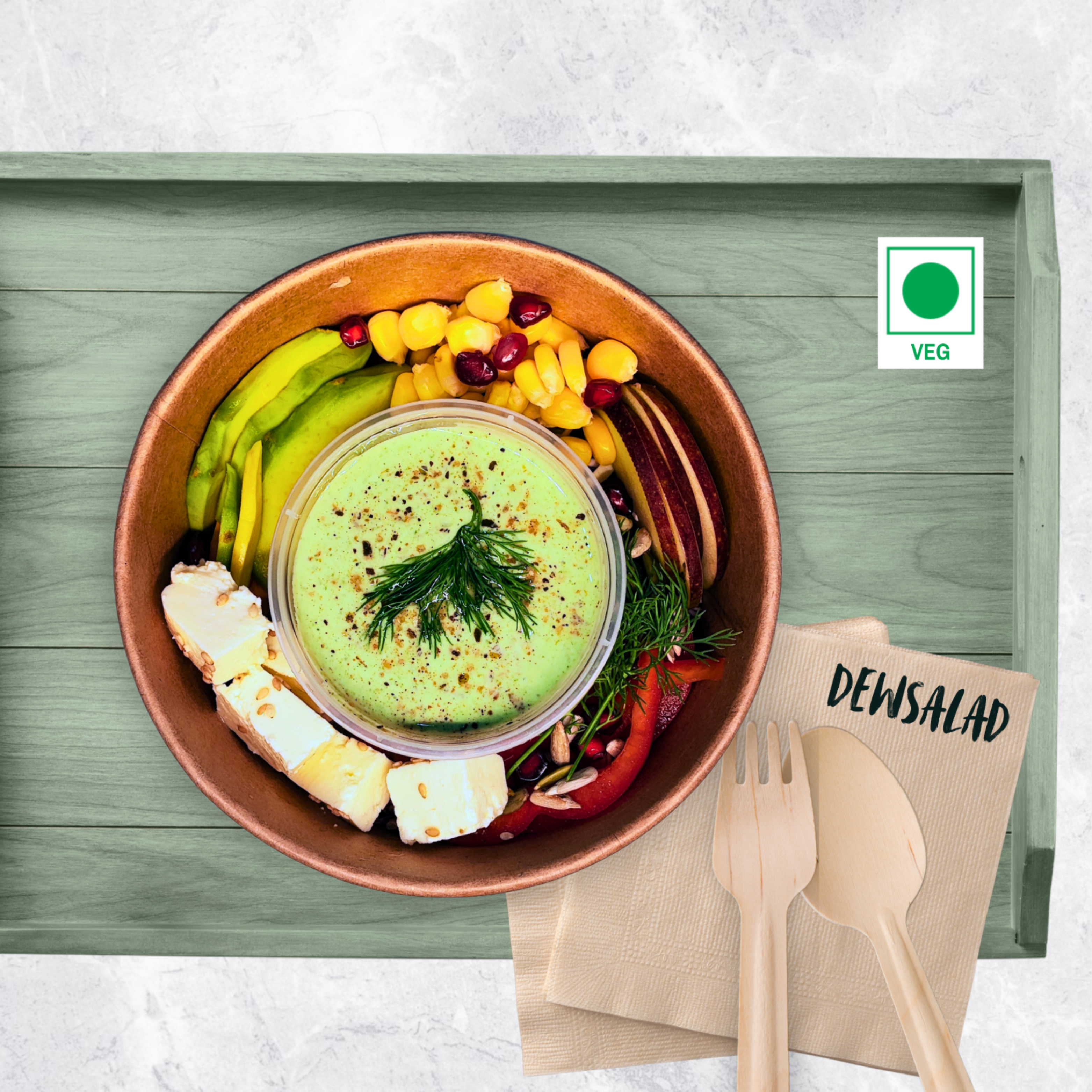 Paneer Avocado Salad